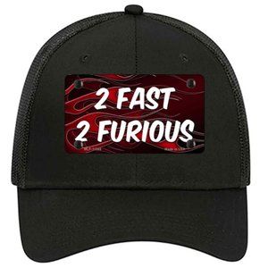 2 Fast 2 Furious Metal on Trucker Mesh Snapback Hat - Black
